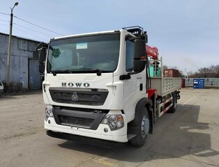 Бортовой Howo T5G 4х2 c КМУ XCMG Грузоподьемность КМУ 5 тонн