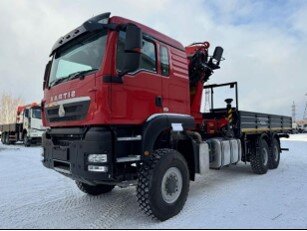 Бортовой SITRAK 6х6 с КМУ Sunhunk